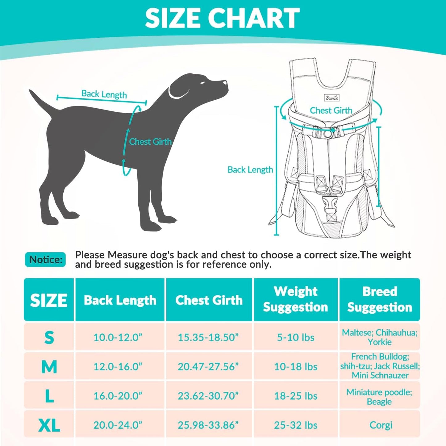 Outdoor Pet Dog Carrier Backpack - Hands-Free & Adjustable