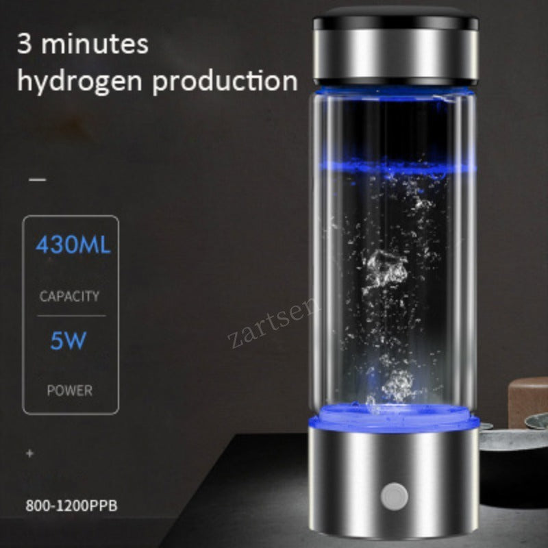 Hydrogen Water Bottle Ionizer - Alkaline & Anti-Aging 430ml
