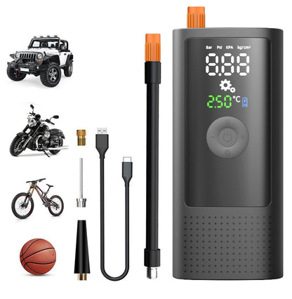 Tire Inflator Portable Air Compressors & Inflators Digital Tire Pressure Gauge 150 PSI Motorcycle Electric Bike and Bicycle Pump
