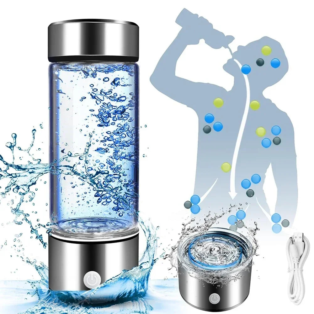 Hydrogen Water Bottle Generator - Alkaline Ionizer USB Cup