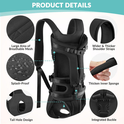 Outdoor Pet Dog Carrier Backpack - Hands-Free & Adjustable